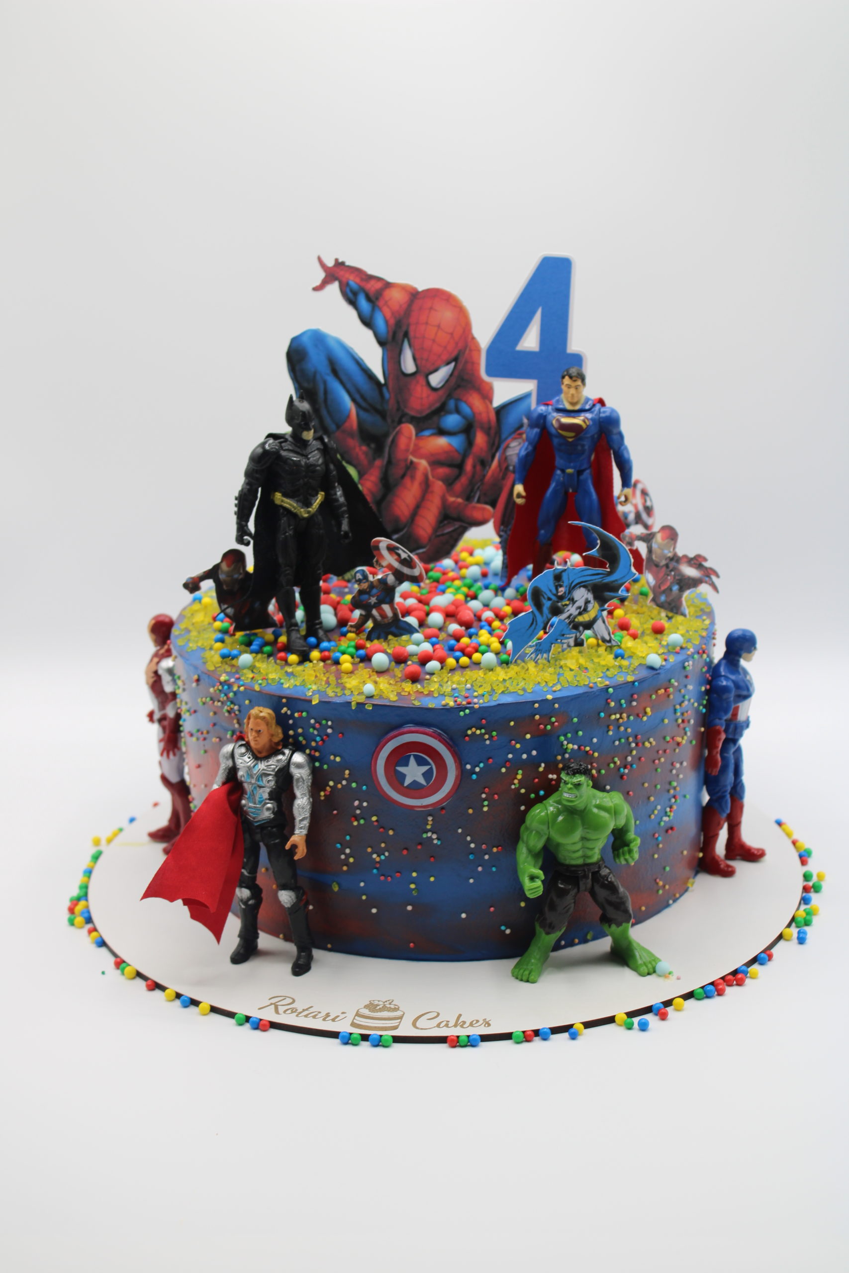 Superhero cake - Decorated Cake by Pam from My Sweeter - CakesDecor